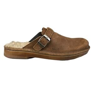NAOT Women’s Fiord Brown Suede Slip on Clog Size 37 US 6/6.5